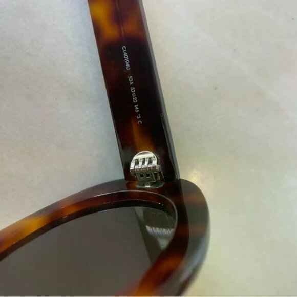 Celine Brown Triomphe Oval Sunglasses